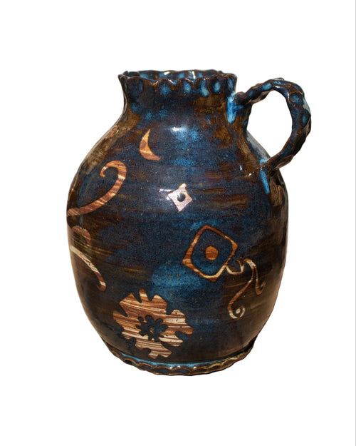 Navy Nightcrawler Jug/Vase
