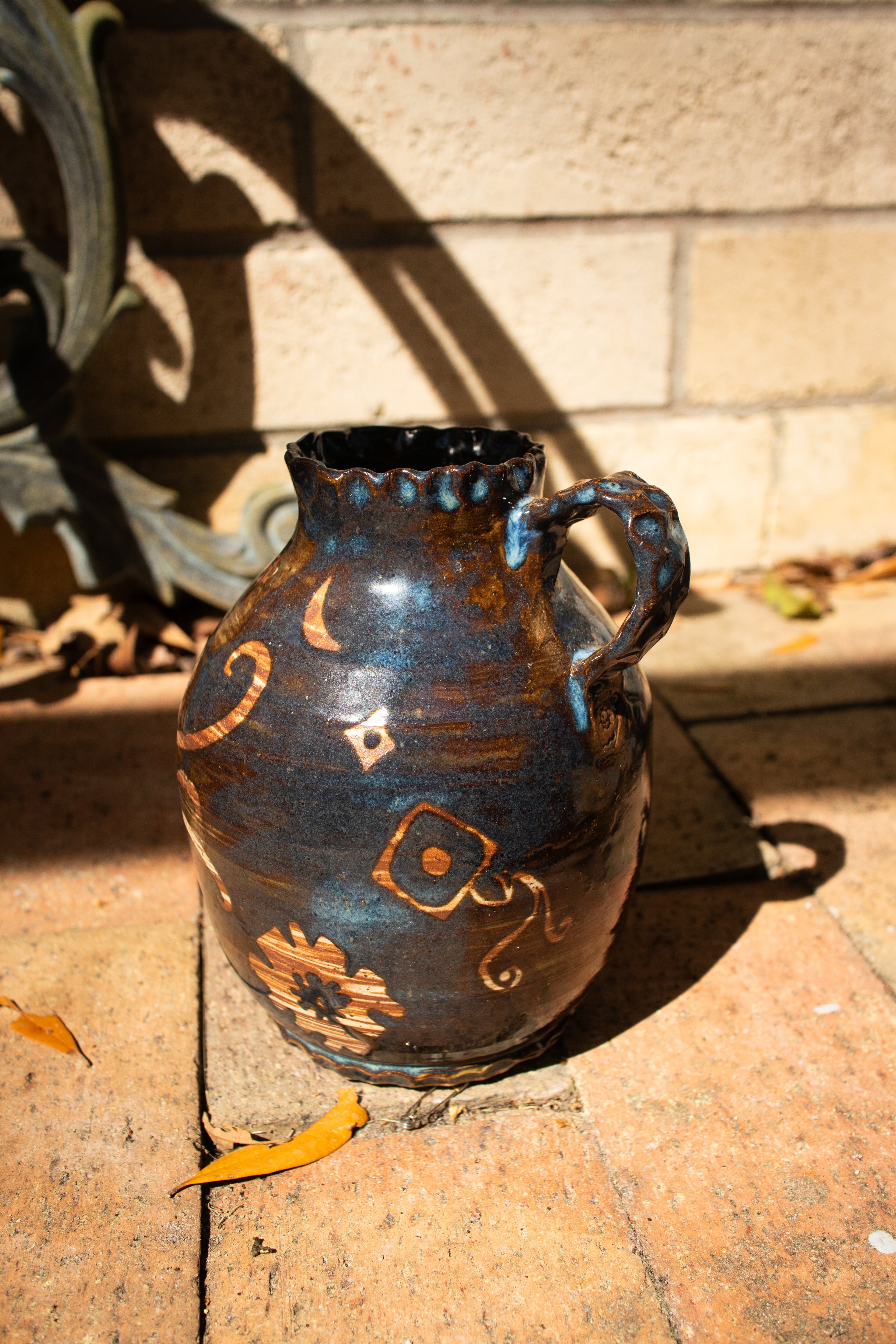 Navy Nightcrawler Jug/Vase